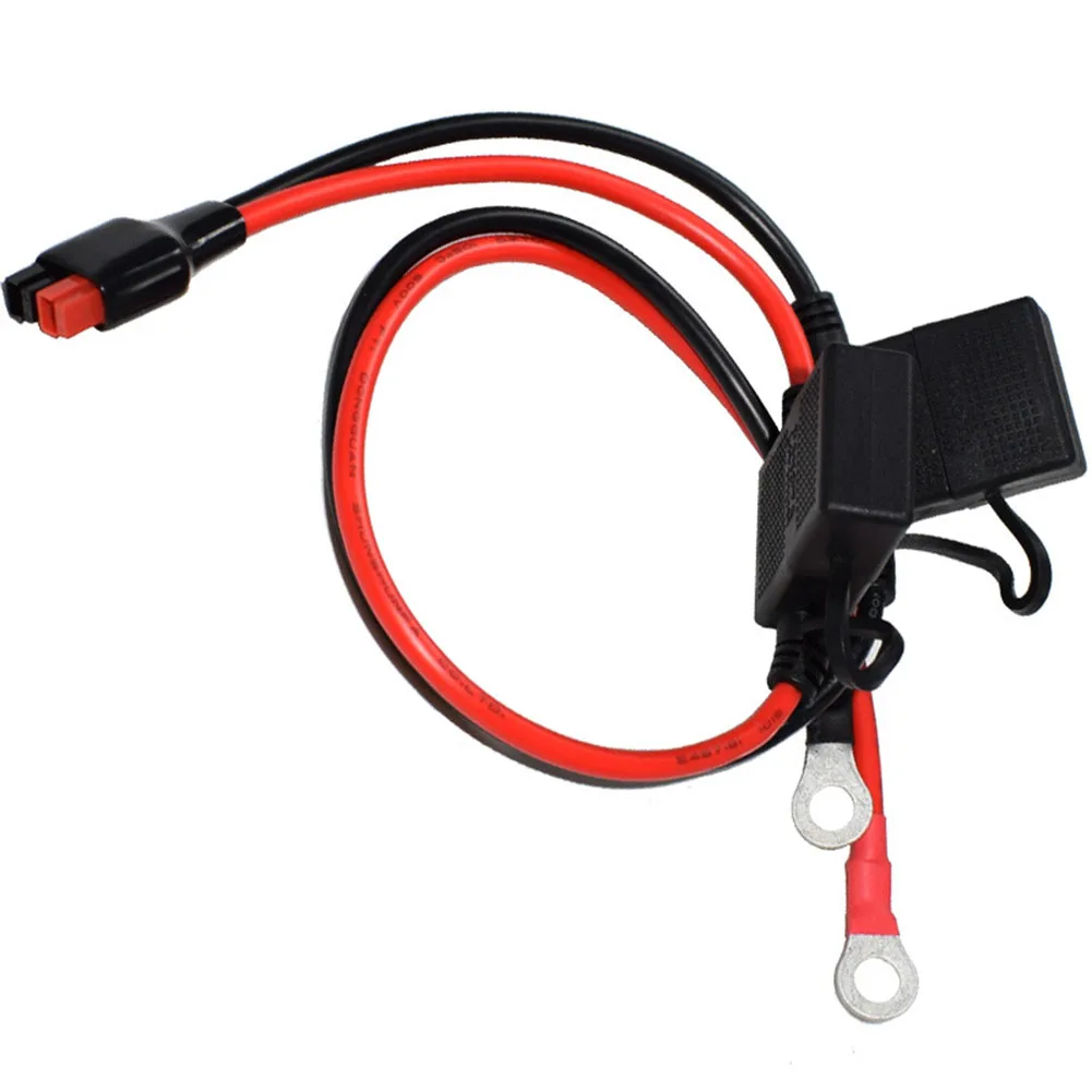 

O-Terminal to Male Connector Cable 30A with Fuse Protection for Battery Isolator and Distribution Block Setups