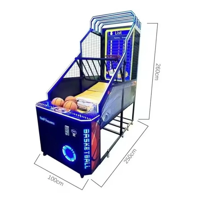Dynamic shooting basketball game Electronic scoring & screen show HD screen basketball arcade dynamic basketball simulator