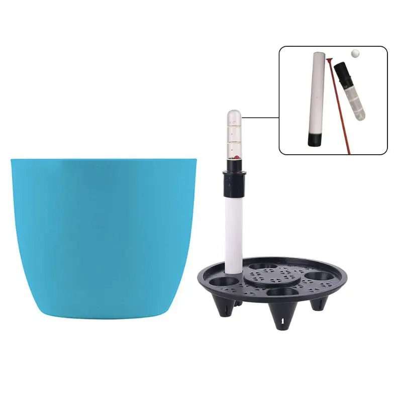 f92b pp 6x5'''later Watering Planders Flower Pots ในร่มพร้อมตัวบ่งชี้ระดับน้ำสวนที่ทันสมัยตกแต่ง Planter Pot สำหรับทุกคน