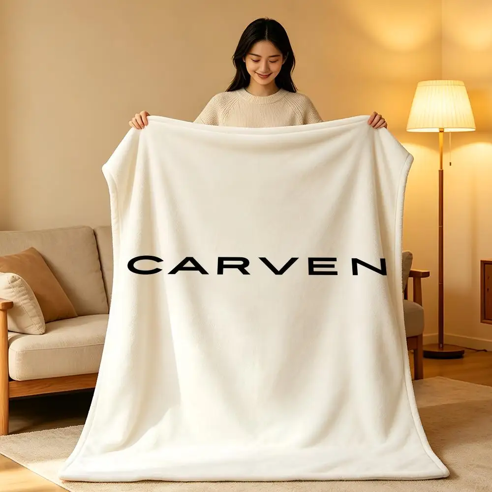 

Brand C-CARVEN Throw hot High-Density Short Plush Blanket Soft Skin-Friendly for Sofa Nap Air-Conditioned Room