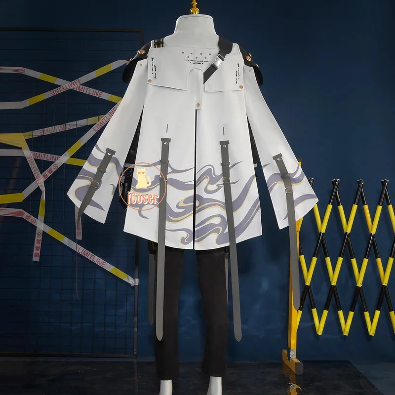 ويذرينغ موجات آلتو تأثيري حلي شعر مستعار موحدة عباءة حزام لعبة الدعامة الشواطئ السوداء إنكور حفلة الهالوين للنساء الرجال iCoser