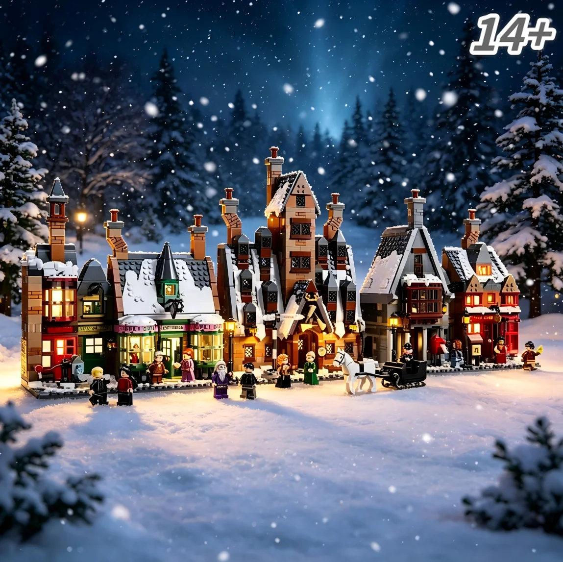 Producto Más Vendido 76457 En Stock Nuevo 3228 Piezas Bloques de Construcción de la Aldea de Hogsmeade con Detalles Detallados, Regalo de Cumpleaños