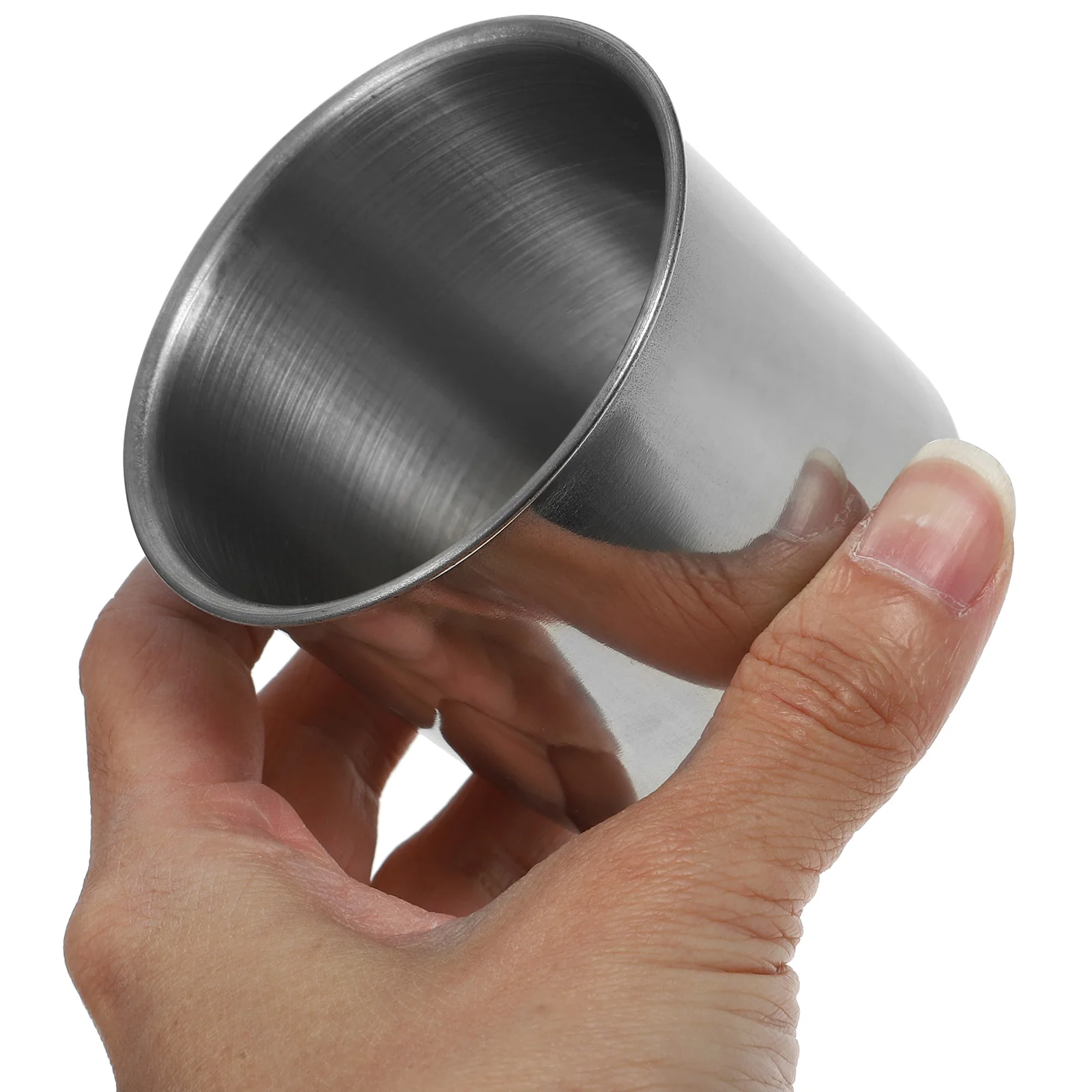 

1pcs Stainless Steel Rice Cup 150Ml Reusable Measuring Cup For Rice Beans Flour Syrup Cream Corn Container Smooth Edge