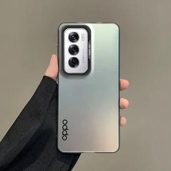 Telefon Kılıfı OPPO Reno 12 11 10 Pro Kılıf OPPO Reno 11F 8T 4G 5G 8Z 7Z 6 4 5 Kapak Lüks Metalik Aurora Cilt Mat Kapak