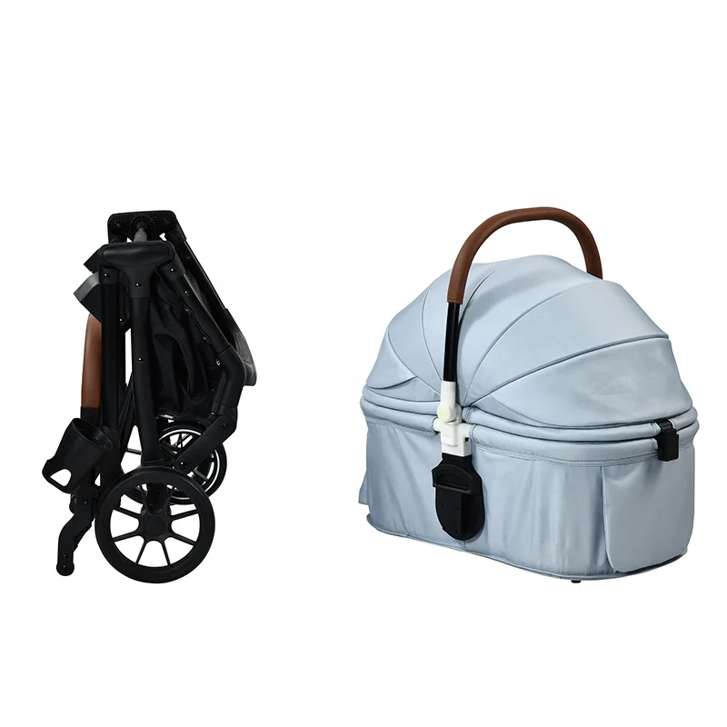 2026 Fashion Design Hot Selling Pet Products Pet Stroller  Bigger Basket  for All Pets  With Alumintum Tube Oxford Fabric