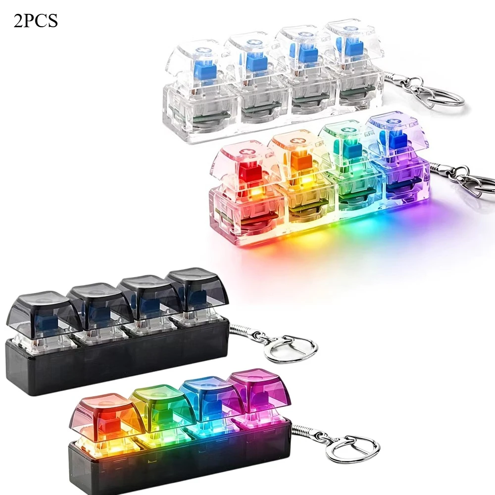 Transparenter Knopf-Fidget-Keyboard-Pop-It, Stressabbau-Spielzeug im Kreisel-Stil, Stressabbau-Handspiel für Erwachsene, Neuartiges Partygeschenk