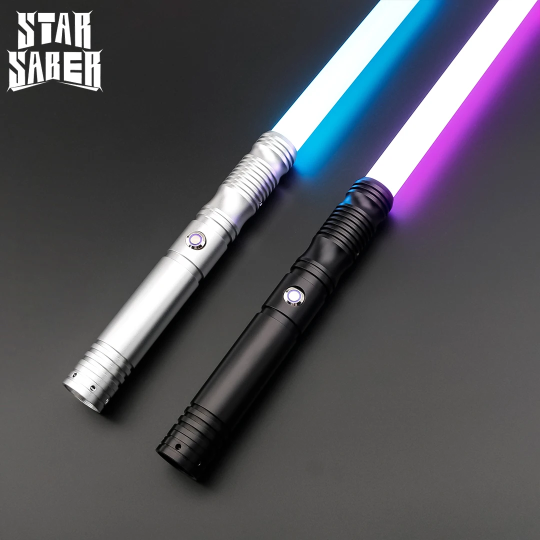 

STARSABER Lightsaber Neo Pixel SNV4 RGB Double Bladed Heavy Dueling Laser Sword Metal Hilt 12 Color Force Blaster Cosplay Gift