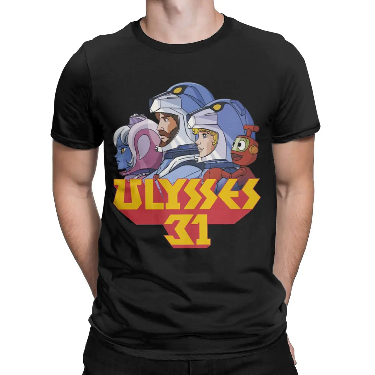 Awesome Ulysses 31 T-Shirts for Men Crewneck Cotton T Shirts Cartoon Short Sleeve Tee Shirt Big Size Clothing