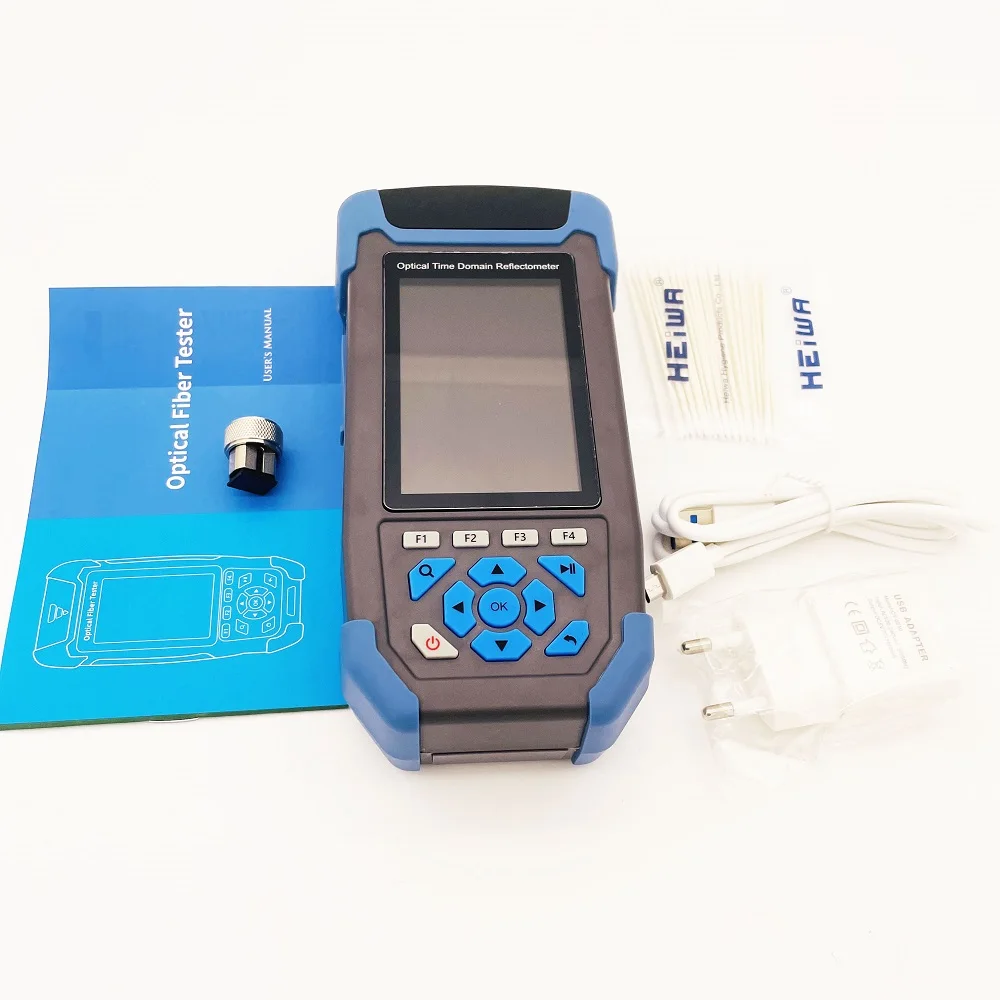 Pro Mini OTDR Fiber Optic Reflectometer with 9 Functions VFL OLS OPM Event Map