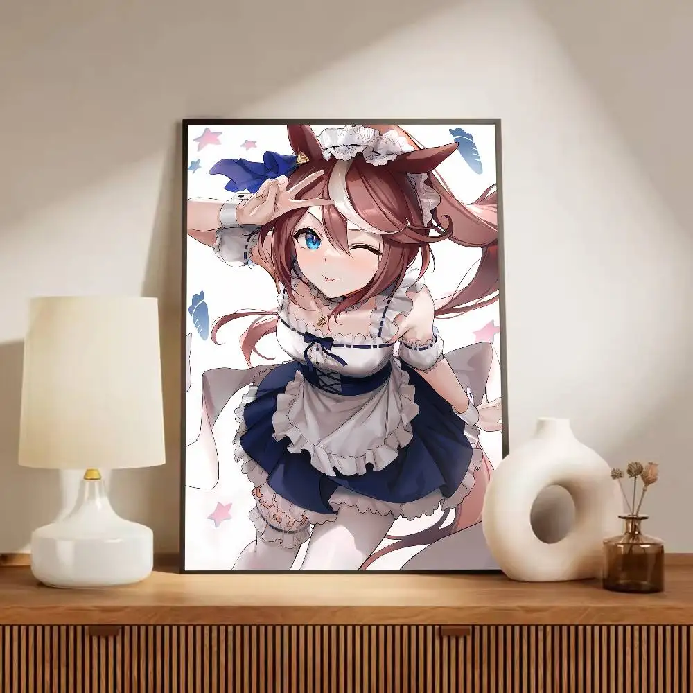 شعبية الساخن أوما موسومي جميلة ديربي أنيمي الألعاب المشارك لغرفة المعيشة قماش اللوحة طباعة المشارك الفن ديكور جدران المنزل هدية