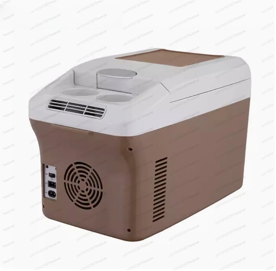 

12L portable car and home refrigerator, cooling and heating fridge for beverages, 12V/24V/220V power
