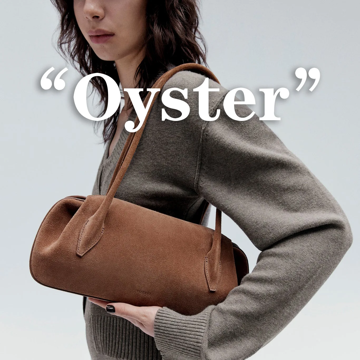 

2025 New Yuzefi luxury Brand Underarm Bag OYSTER Suede Single Shoulder Underarm Stick Women Bag Retro Commuter Sausage lady Bag