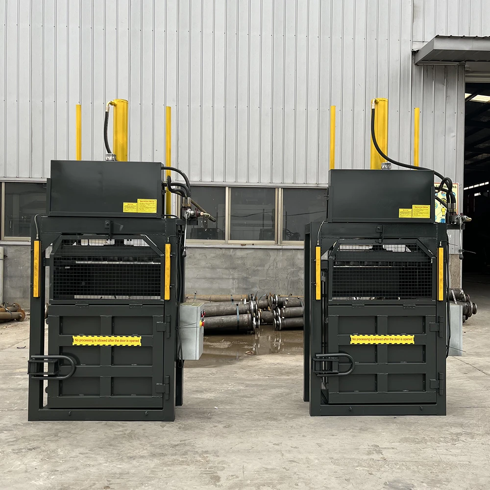 Vertical Hydraulic Automatic Baling Machine, Suitable For Baling Used Clothes.