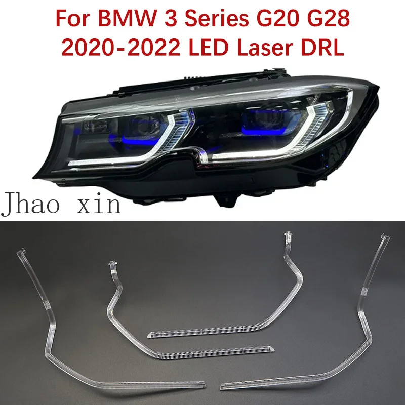 

For BMW 3 Series G20 G28 2020-2022 LED Laser Car Daytime Lights DRL Light Guide Strip Lamp Tube Ballast Module White Angel Eye