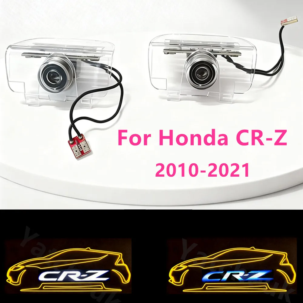 2 Stück LED-Autotürlampe ersetzt Zubehör passend für Honda CRZ CR-Z 2010–2015–2021. Pfützenprojektion, Warnung, Willkommenslicht