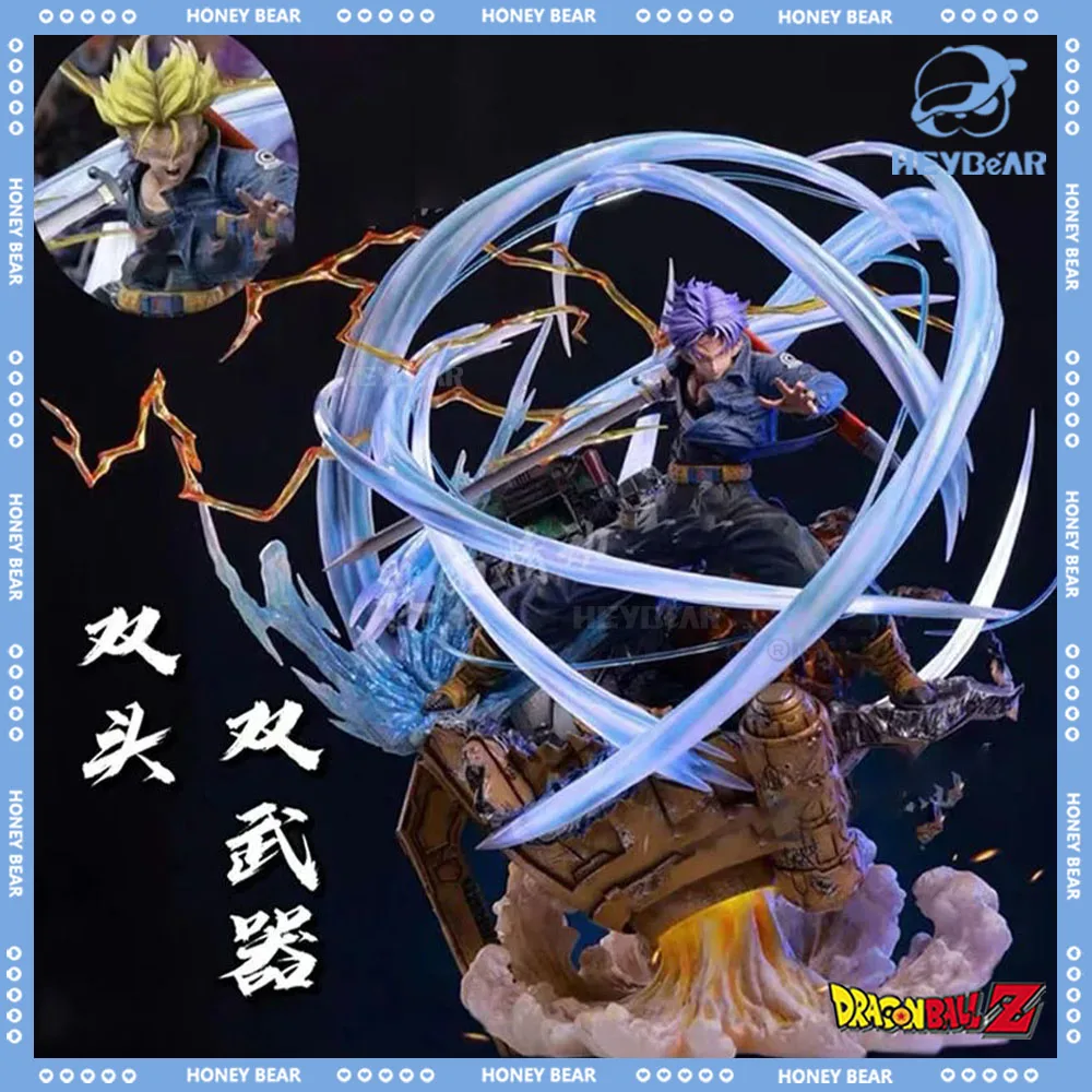 

Dragon Ball Z Figure Trunks Anime Figure 2 Heads Torankusu Action Figure Statue Pvc Model Room Ornament Doll Collection Toy Gift