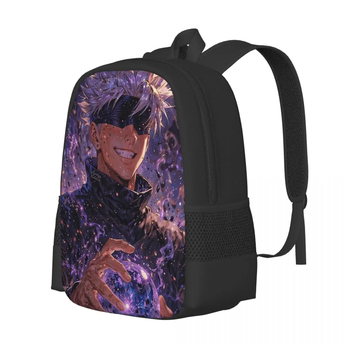 Jujutsu Kaisen Satoru Gojo Student Backpack School Bag Hiking Travel Daypack for Men Women Fashion Bookbag Shoulder Bags