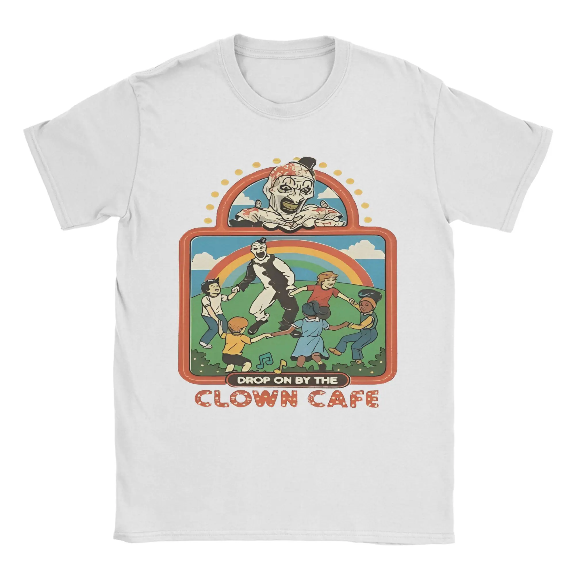 

Mens T-Shirt Terrifier Clown Cafe T-Shirts Novelty Summer Tee Shirt Classic Print 100 Cotton Clothes Birthday Gift