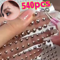 Non Piercing Lip Nails Sticker Self Adhesive Waterproof Reusable Fake Lip Eyebrow Stickers Nose Ring Body Belly Button Jewelry