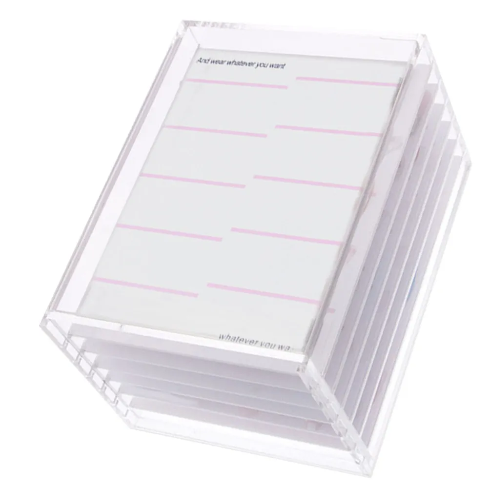 

6-Tier Clear Nail Art Organizer Box for Manicure Accessories Storage Rhinestones DIY Nail Design Tools Case Storage Organizer