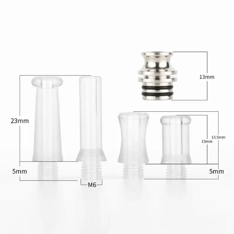 1set 510 Mouthpiece Kit Stainlss Steel Plastic Straw Joint