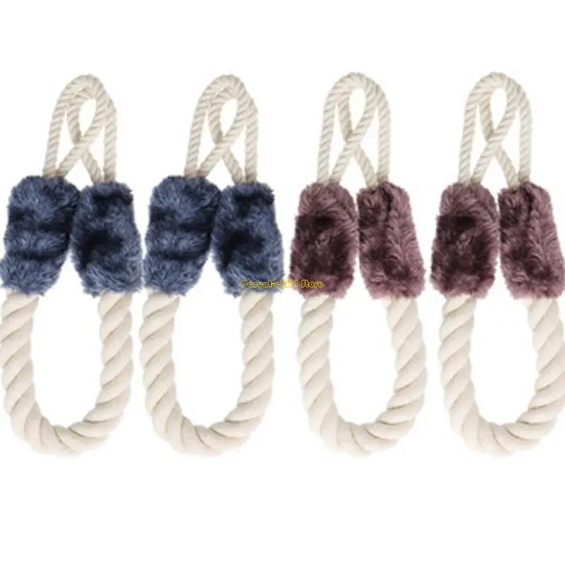 حبل إيقاف الباب من القطن والبوليستر الناعم من WXTD لسلامة الأطفال والحيوانات الأليفة بطول 60 سم وسهل التركيب يمنع إصابات الأصابع #2