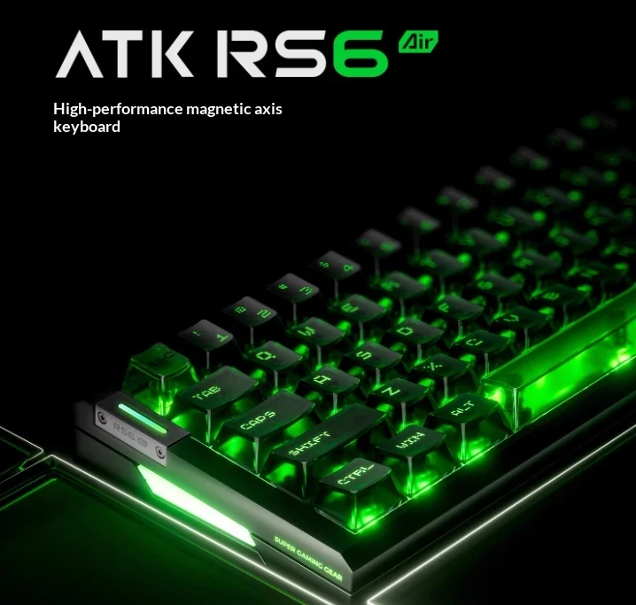 Genuine ATK RS6 Air Magnetic Switch E-Sports Gaming Keyboard High-end single-mode mechanical keyboard, ideal for e-sports gamers