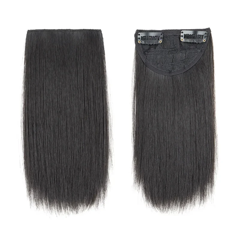 Extensión invisible de 10 cm sintética y lacia, forro de cabello para cubrir la parte superior o lateral, para mujer 3