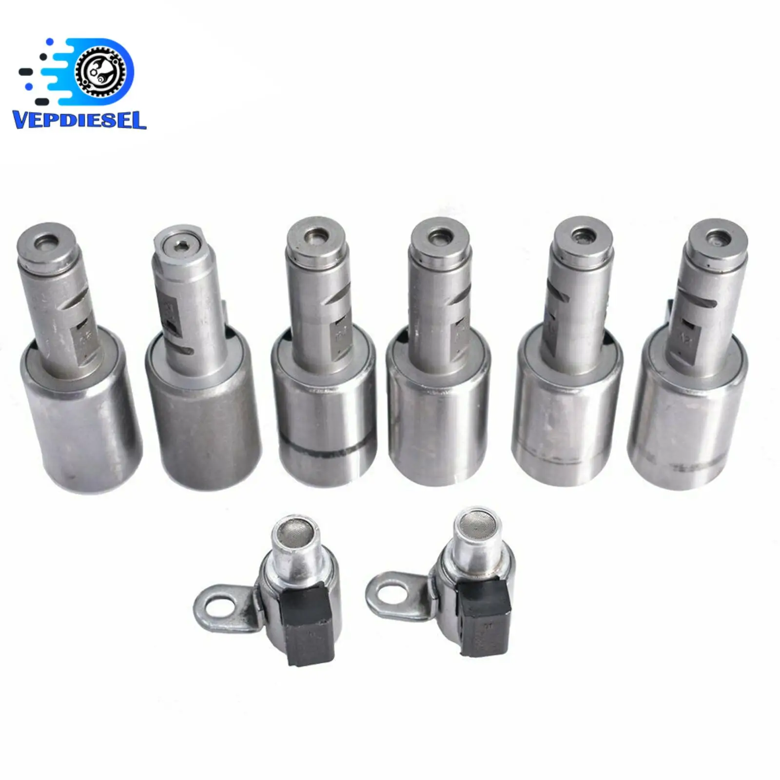 8PCS TF80SC TF81SC AF40-6 Transmission Solenoid Valve Kit for CITROEN C5 C6 C8 C4 PICASSO RENAULT ESPACE VEL SATIS Accessories