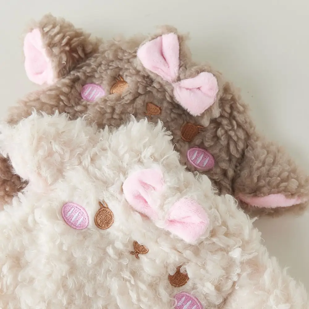 موضة Y2K الأغنام الأذن تدفئة الساق JK حار عقدة شعر للفتيات غطاء للقدم حماية الرياح رشاقته الدافئة أفخم الأحذية غطاء الشارع الشهير #3