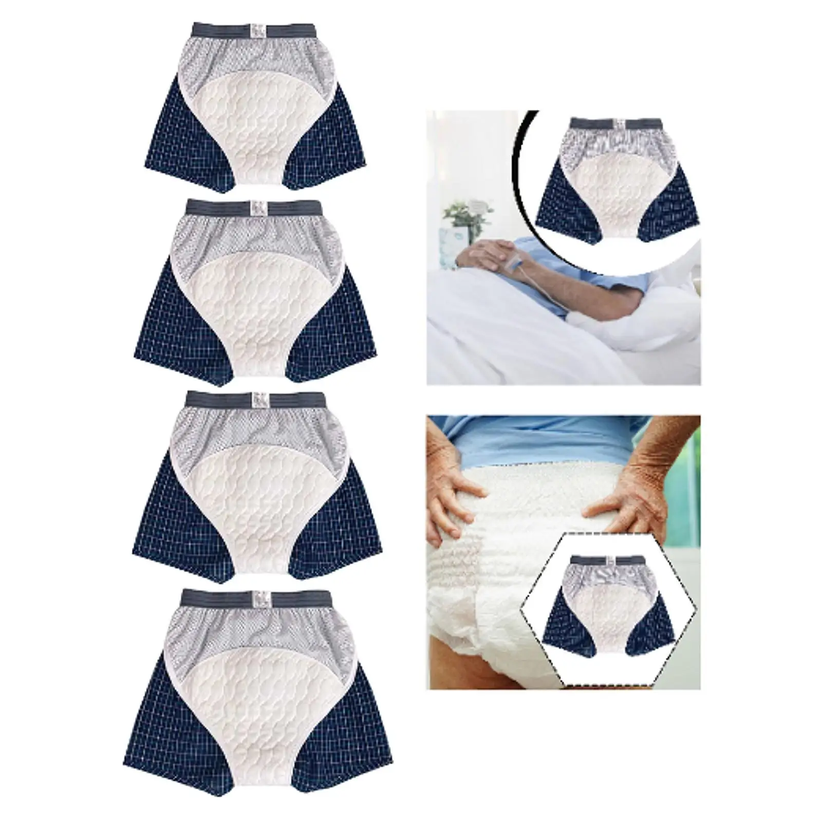 

Adults Cloth Diaper Incontinence Underwear Comfortable Protection Leakproof