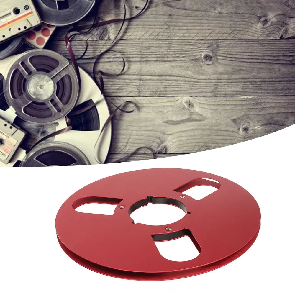 Professional 1/4 10.5 Inch Empty Reel 3 Hole Aluminum Alloy Takeup Reel Opening Machine Parts Reel Replacement Parts