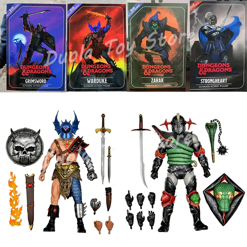 

Original Baidai NECA Strongheart Zarak GRIMSWORD WARDUKE Anime Figure Ultimate Action Figure Model Toys Joint Movable Desk Decor