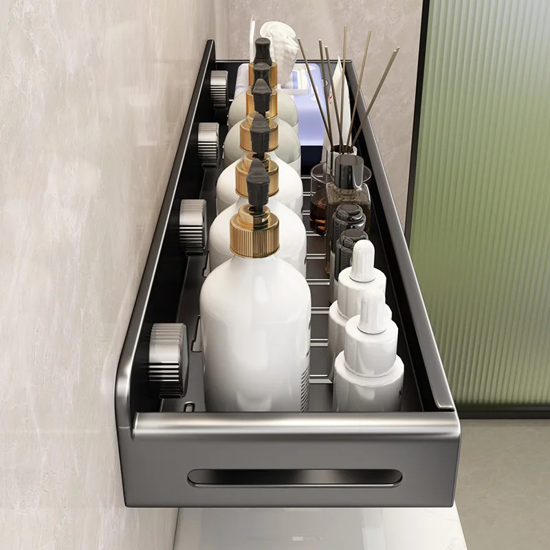 Toilet Suction Cup Shelf Bathroom Wall Hanging Finishing Rack No Punching Wash Table Wall Cosmetics Storage Shelf