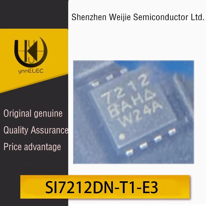 

SI7212DN-T1-E3 Brand New Original N-Channel 30V 4.9A MOS Field Effect Transistor Chip, Marked 7212