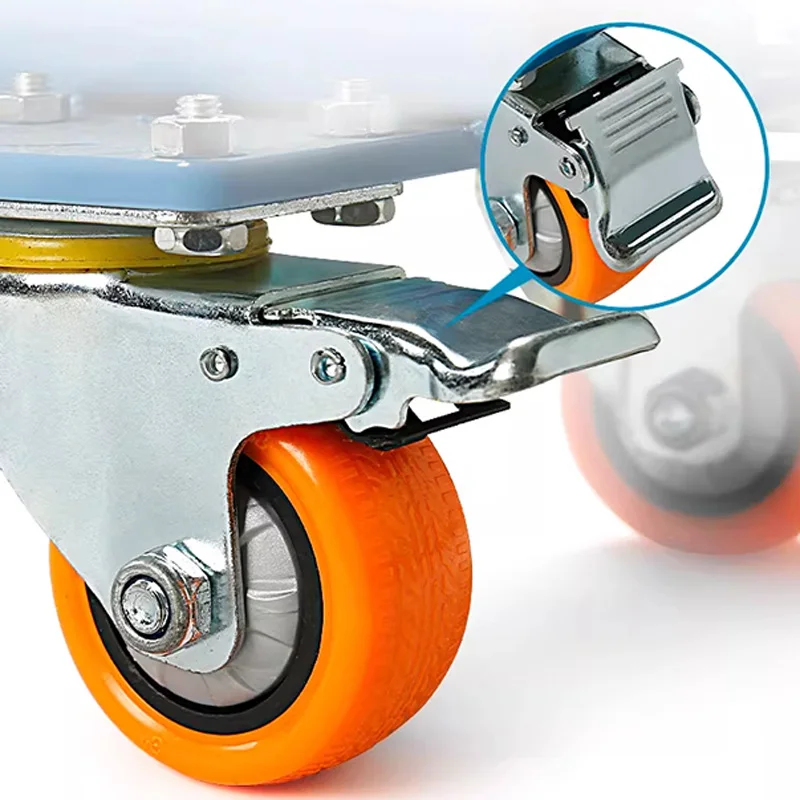 Heavy-Duty Four-Wheel Sheet Metal Hand Truck Door and Window Transport Cart Suitable for Construction Sites and Building Materia