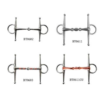 4 Styles Horse Gag Bit Horse Mouth Snaffle Stainless Full Cheek Bit Eggbutt Bite For Horse Training Harness Equestrian Product