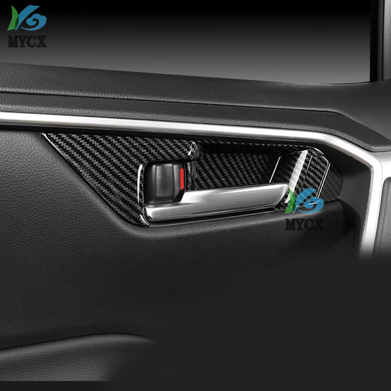 

for toyota rav4 rav 4 xa50 2019 2020 Interior accessories Garnish door handle bowl cover trim Plastic colors carbon fiber