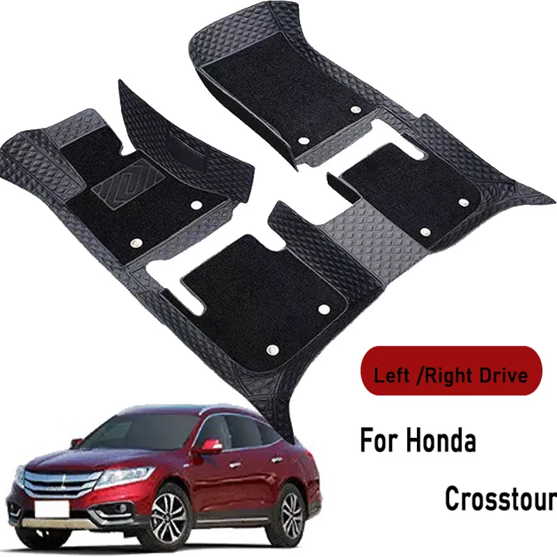 Car floor mats for Honda Crosstour 2011 2012 2013 2015-2017 Customauto foot Pads automobile carpet cover interior accessories