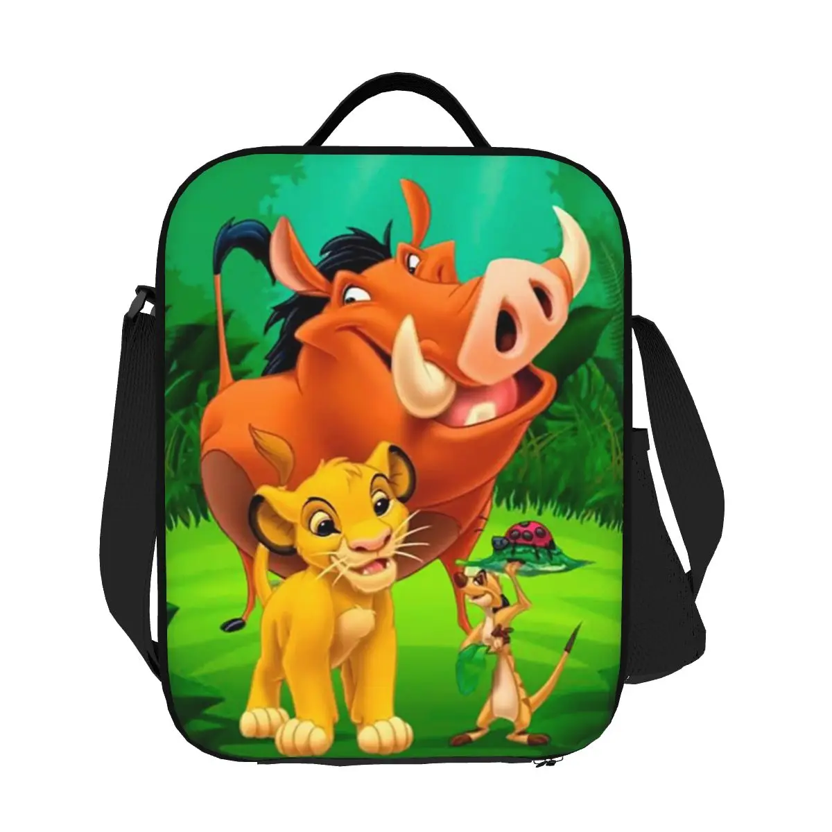 Custom The Lion King Portable Lunch box Women Leakproof Cooler Thermal Food Insulated Lunch Bag Office Work