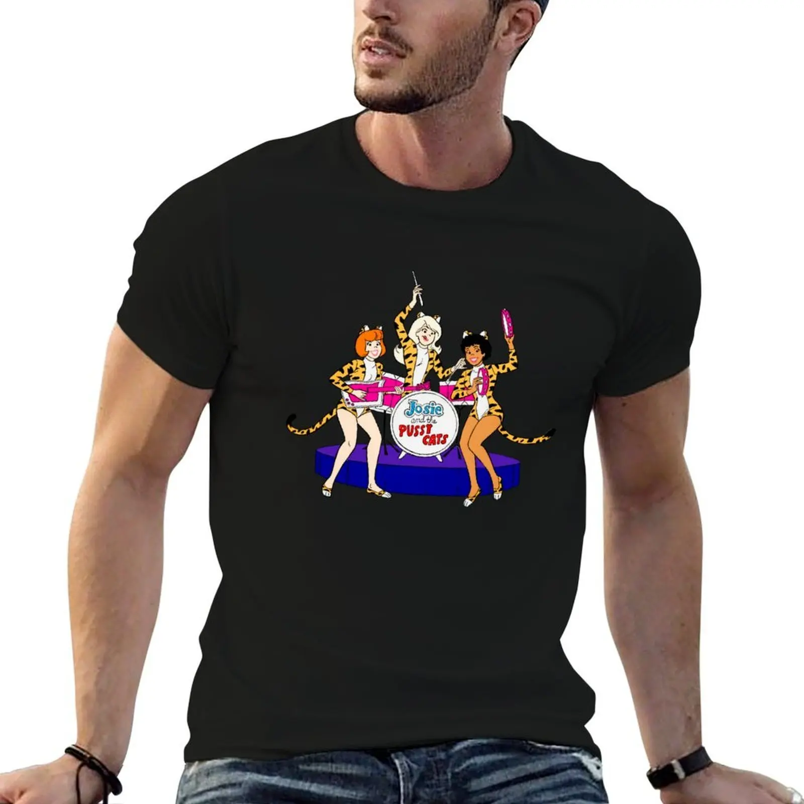 

Josie And The Pussycats On Action T-Shirt man t shirt designer man t shirts for men t shirts for man cotton funny T-shirt