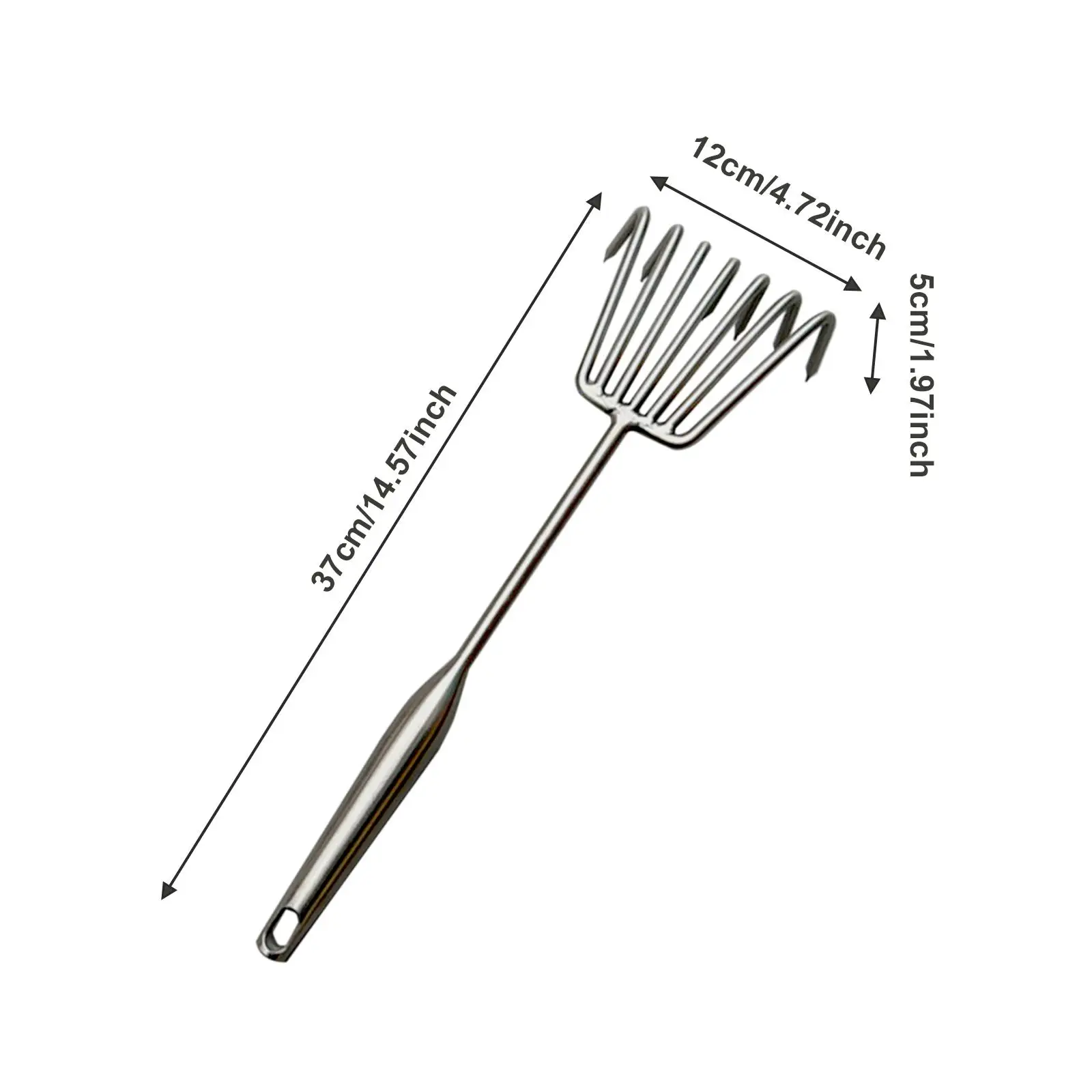 Claw Rake Compact Small Handheld Garden Rake for Planting Weed Removal Beach