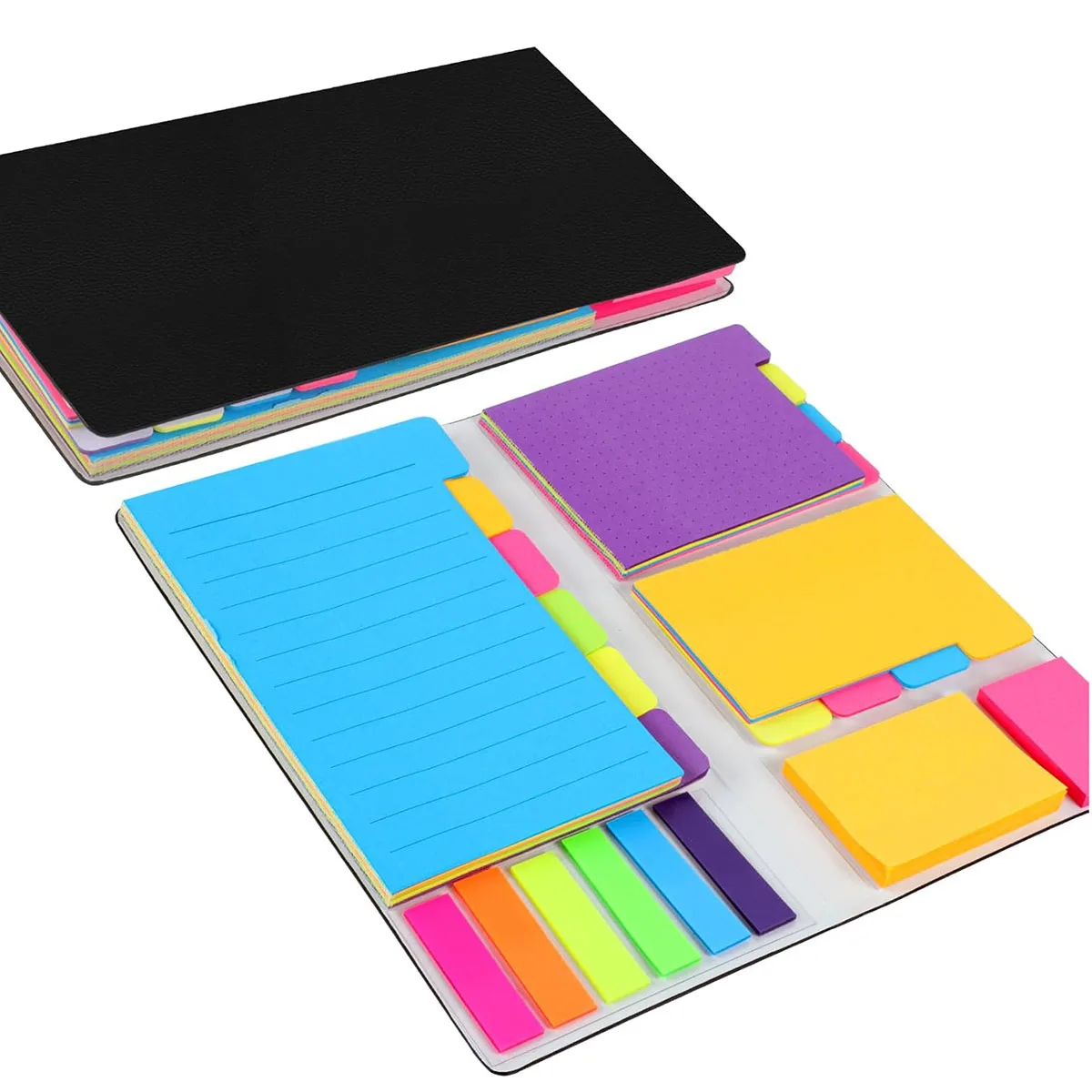 

Sticky Notes Set,Contain with 60 Ruled (3.7x6), 40 Dotted (3.7x3), 40 Blank (3x3.7), 60 Per Rectangular, 25 Per PET Color