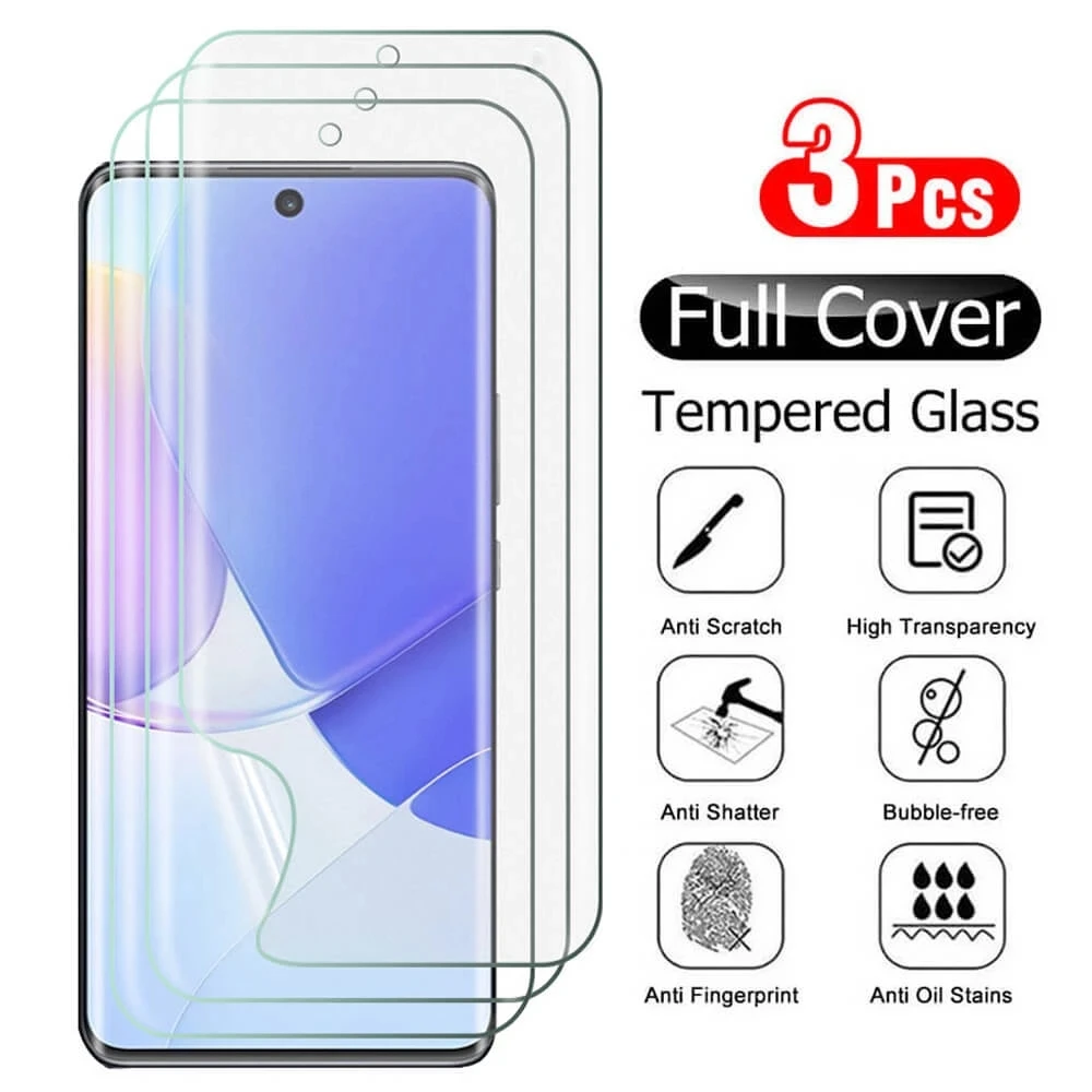 3Pcs Screen protector for Huawei p smart plus 2019 2020 S Z pro 2021 phone protective film Hydrogel film