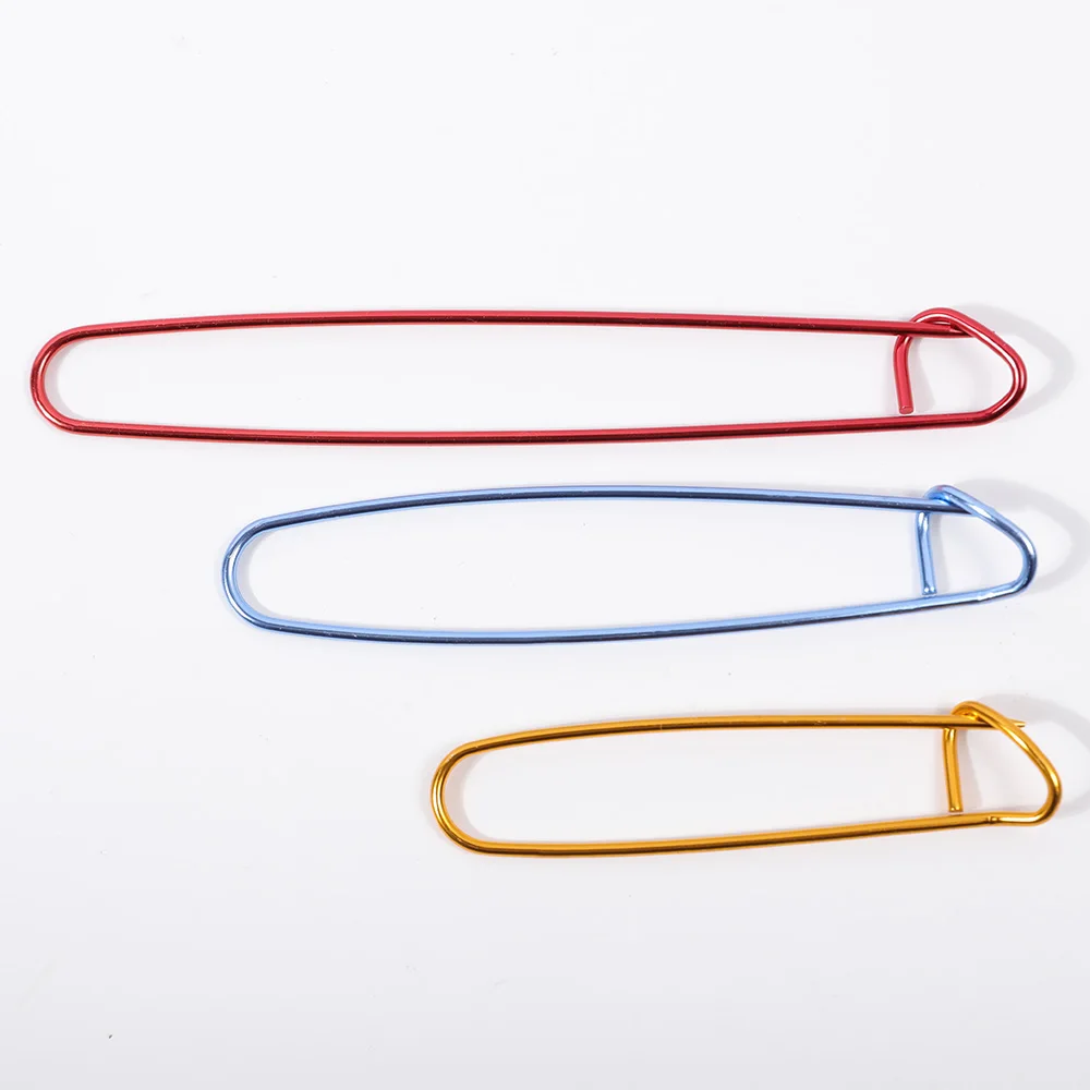 

3Pcs Stitch Holders Markers Aluminium Yarn Stitch Holder Set for Knitting Crocheting Colorful Mark Large Pin Weaving Tool
