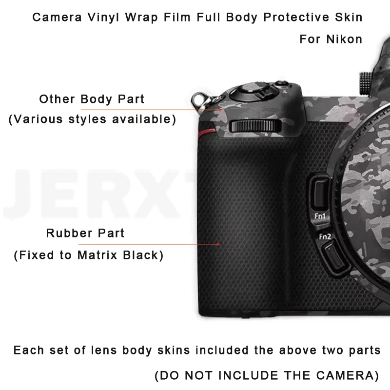 Z6 II Z7 II Anti-scratch Cover Film Camera Skin 3M Vinyl Wrap Premium Skin Decal Protector Sticker for Nikon Z6II Z7II Z62 Z72