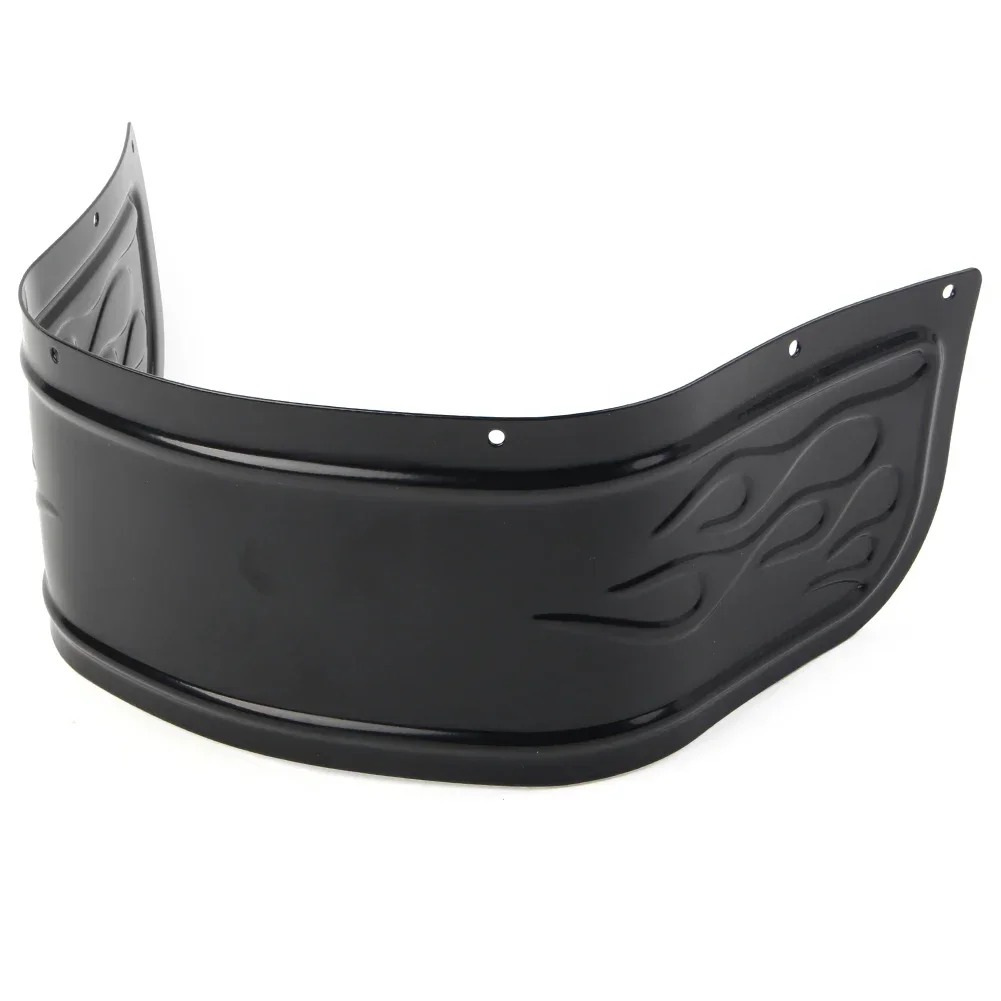 كروم/أسود لدراجة Harley Davidson Touring Electra Glide Softail 1980-2013 دراجة نارية الجبهة الحاجز تقليم تنورة حماية الحرس #4