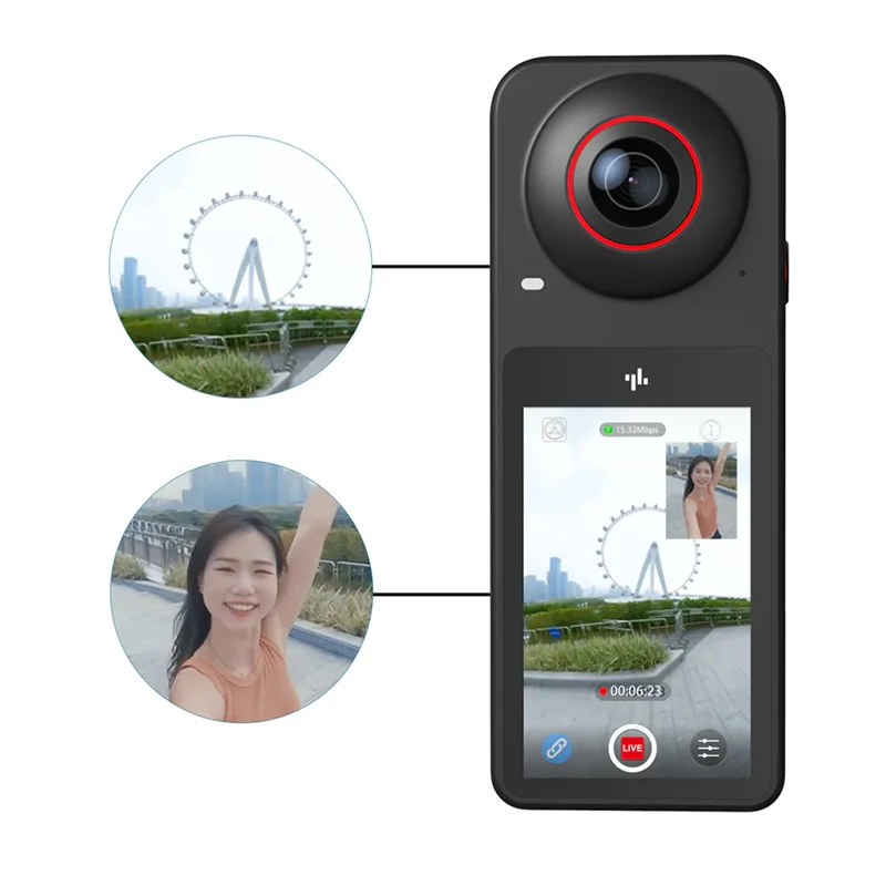 PilotPano 5.7K 360 AI Cam era RTS Labpano Anti-shake Waterproof Live Cycling Street View Endurance Motion Panoramic Cam era