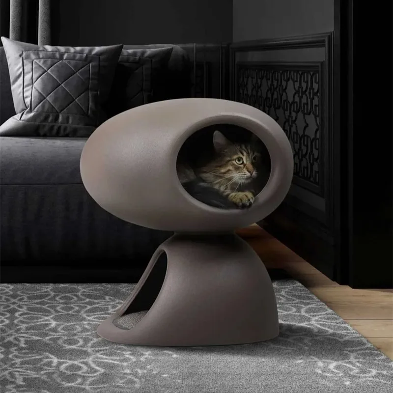 

New cat nest space capsule luxury cat house cat villa upper and lower two floors