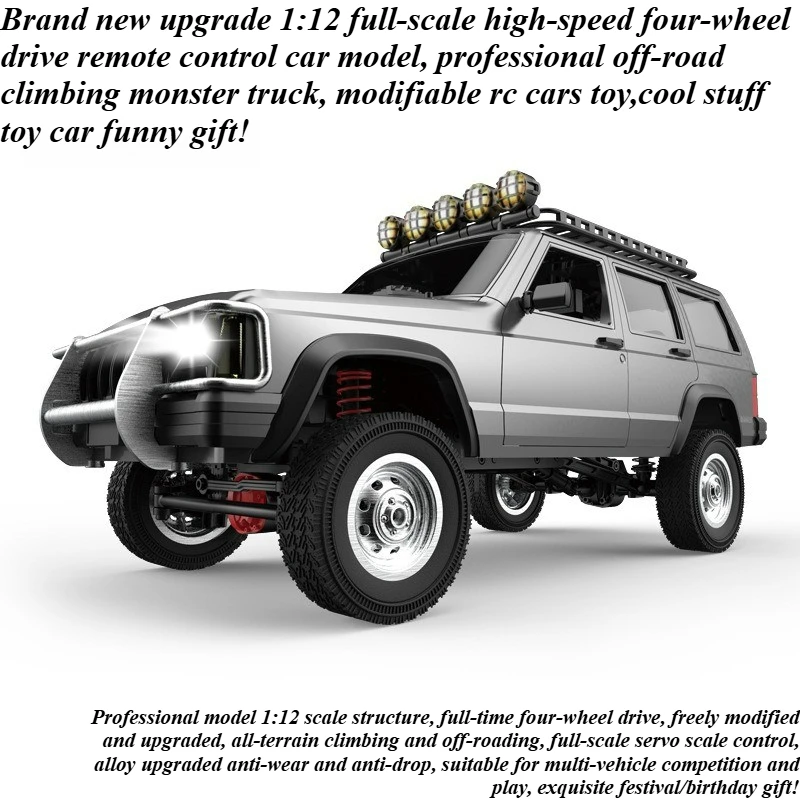 Cool Stuff Toy Car Funny Gift-1:12 High Speed 4WD Rc Truck,Remote Control Car,Climb Off-road Rc Cars,Monster Truck,Toys for Kids
